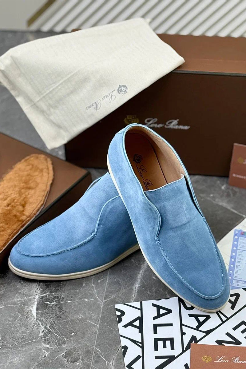 Loro Piana Мужские лоферы с меховой стелькой