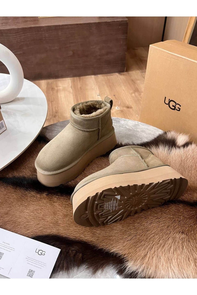 UGG Женские ботинки Classic Ultra Mini Platform - Brown