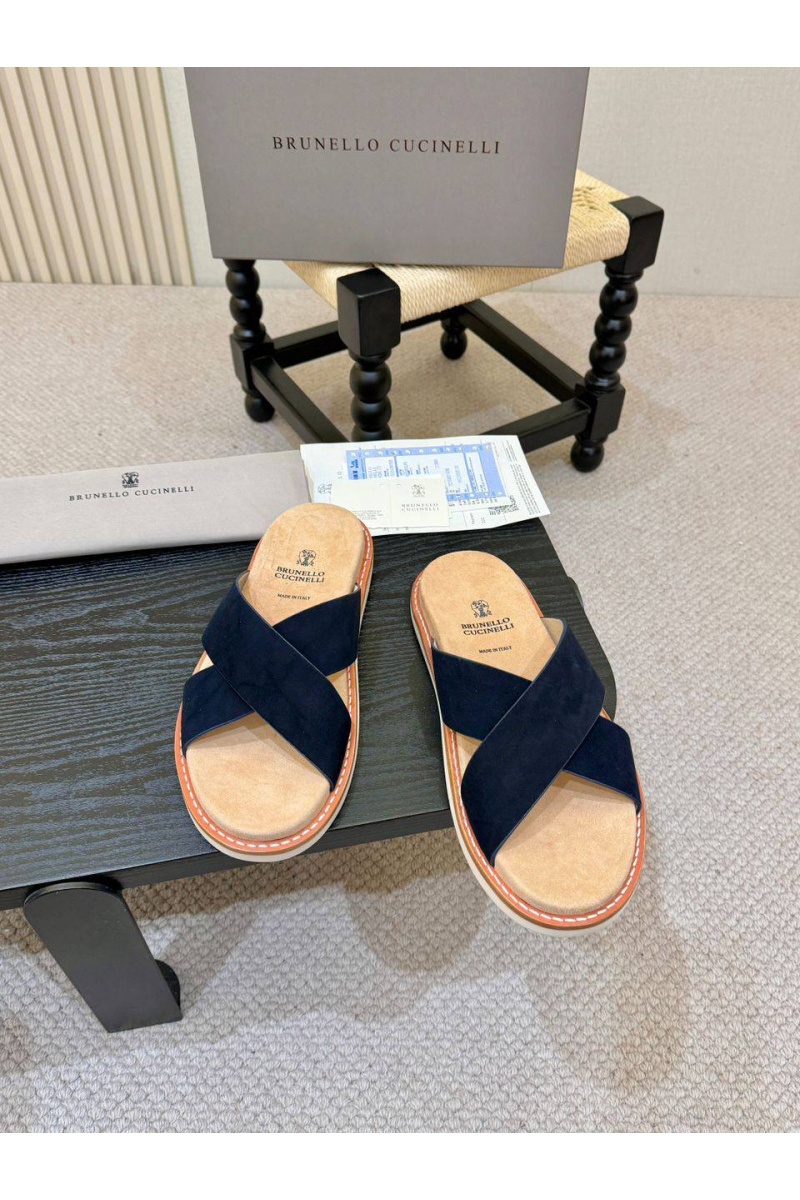 Brunеllо Сuсinеlli Замшевые шлёпанцы Crossover