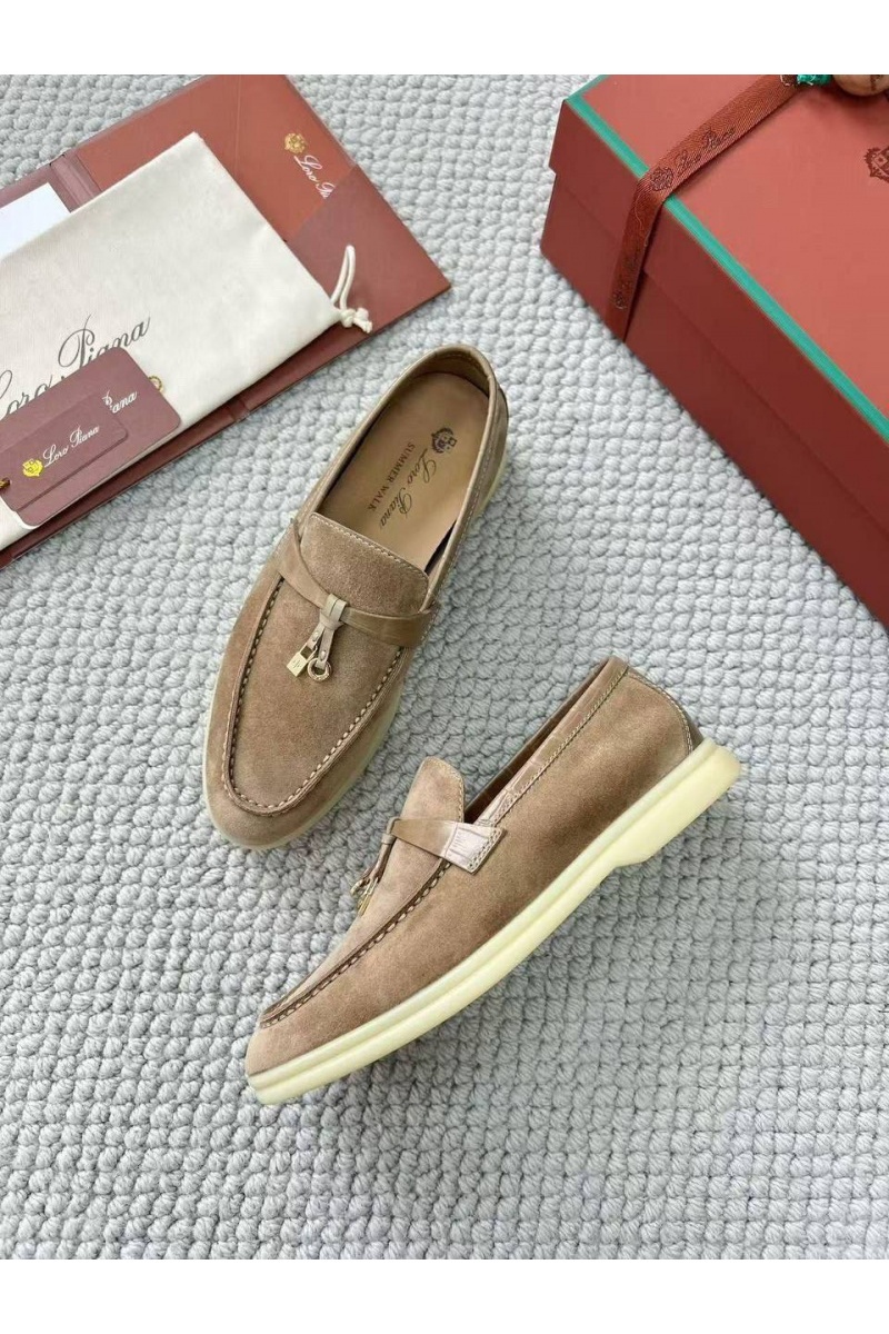 Loro Piana Женские лоферы Summer Charms Walk premium - Beige