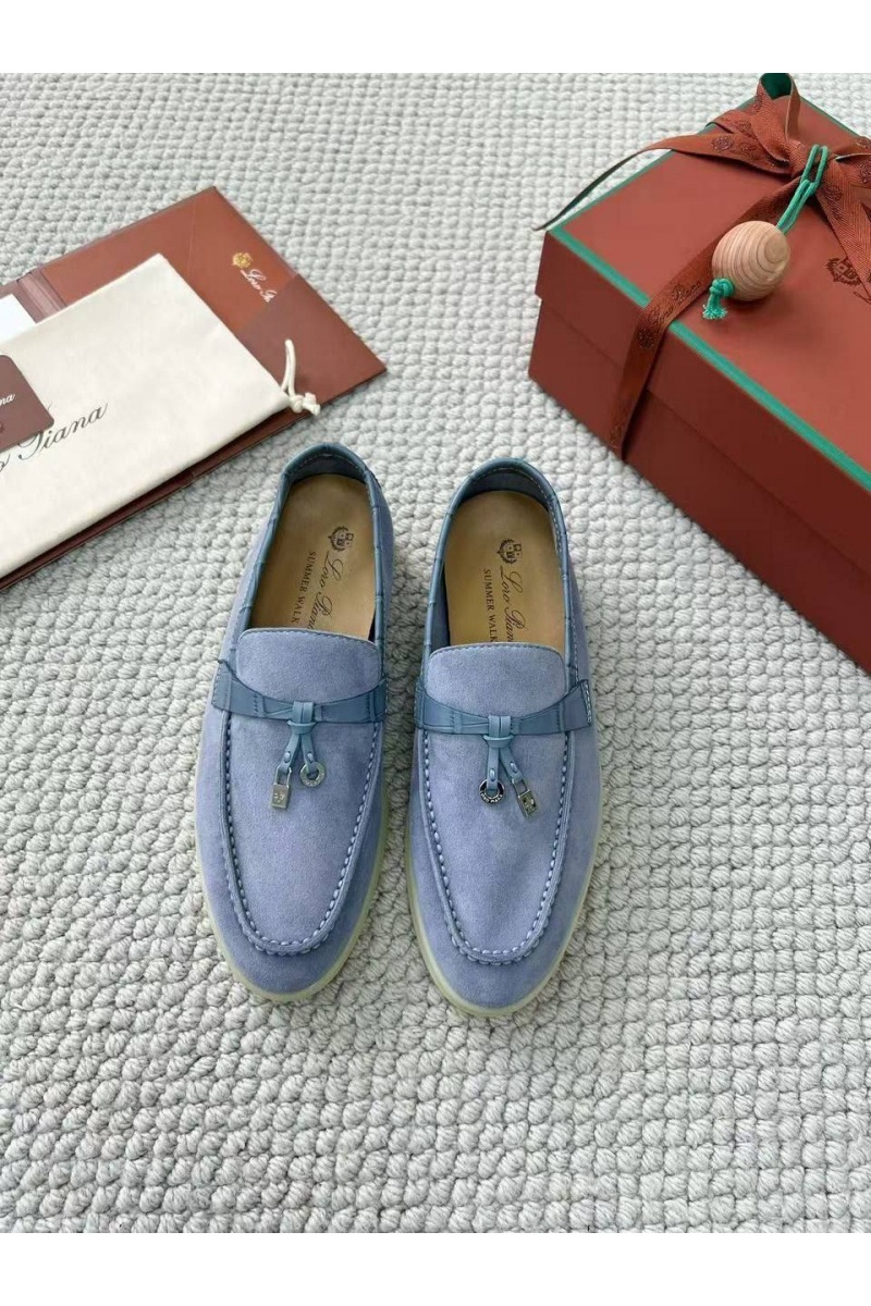 Loro Piana Женские лоферы Summer Charms Walk premium - Blue