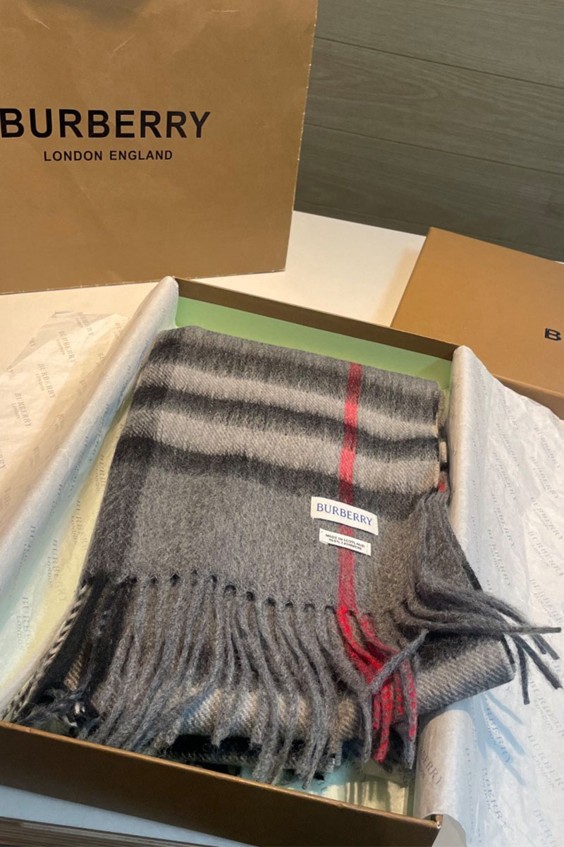 Burberry Шарф two-tone Check premium 168x32 см