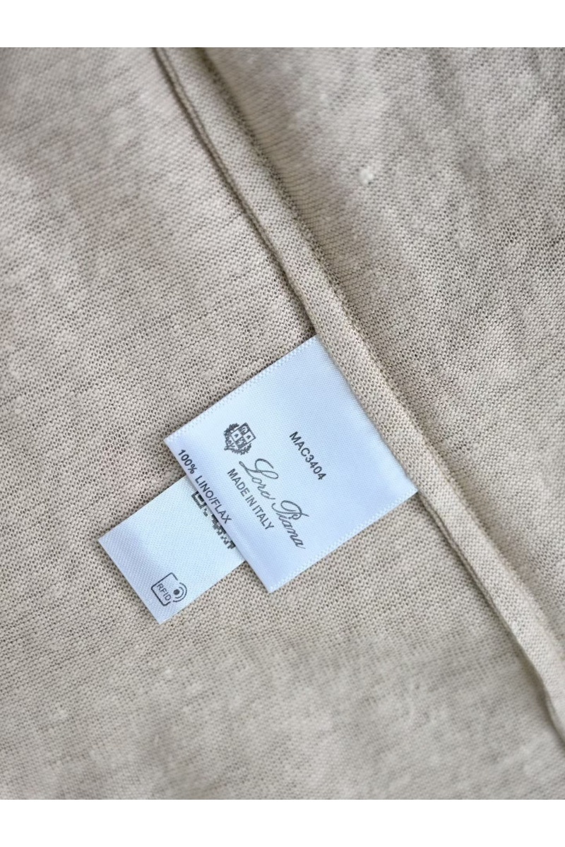 Loro Piana Мужское тёмно-бежевое поло premium