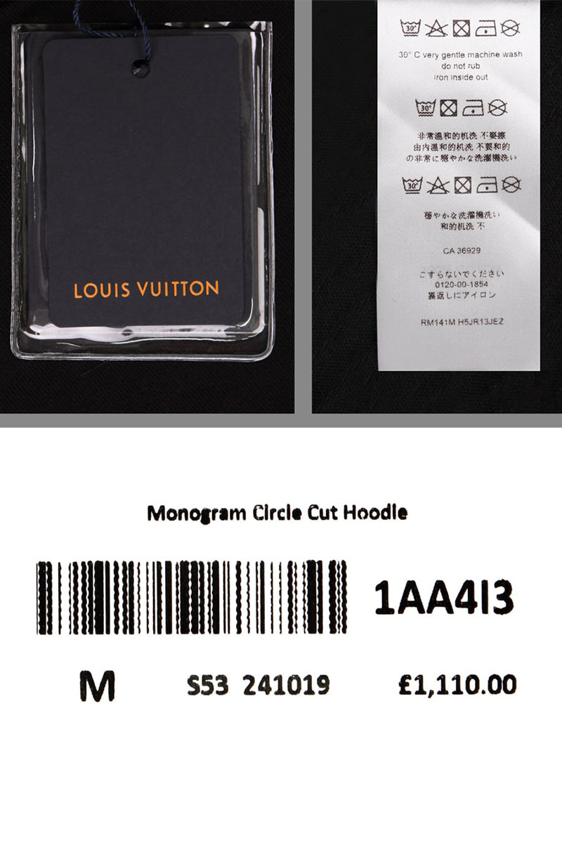 Lоuis Vuittоn Мужское серое худи Monogram Circle 