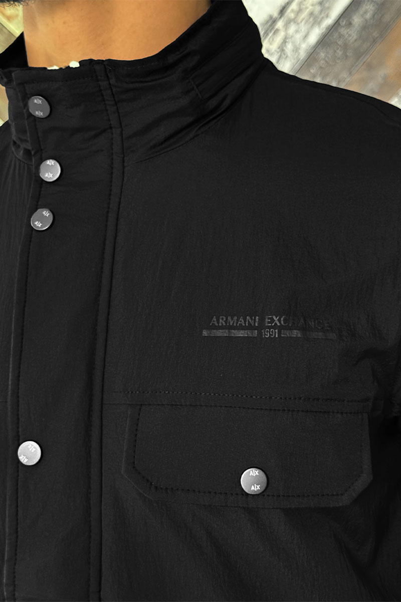 Emporio Armani EA7 Мужская чёрная куртка 