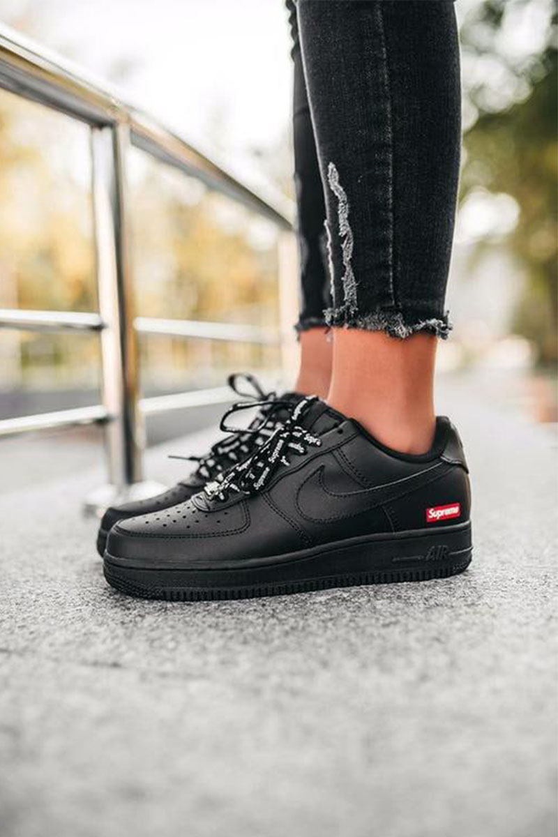Nike Кроссовки Supreme x AF1 - Black