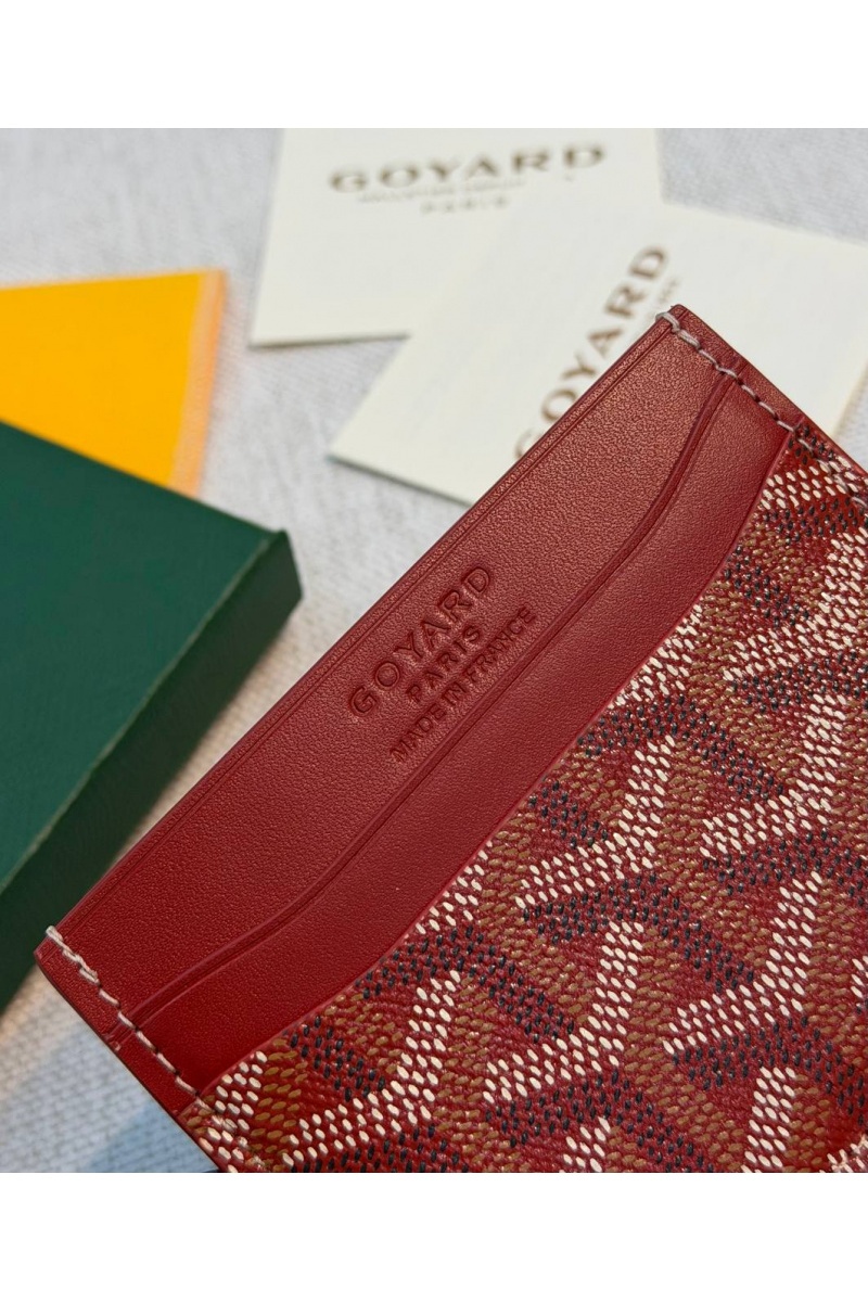 Designer Clothing Кожаный кардхолдер Goyard Saint Sulpice premium 10.5x7 см