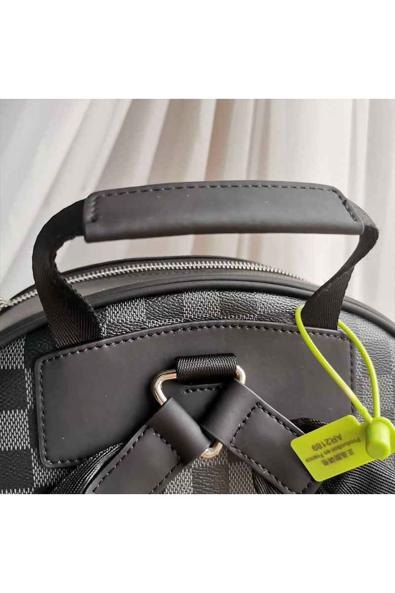 Lоuis Vuittоn Кожаный рюкзак Josh Damier Graphite 40x30 см