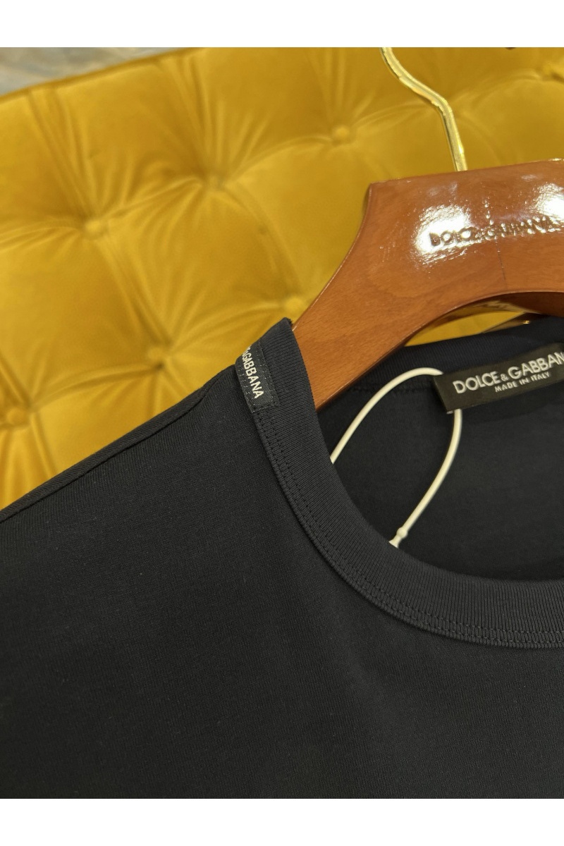 Dоlсе & Gаbbаnа Мужская чёрная футболка Premium