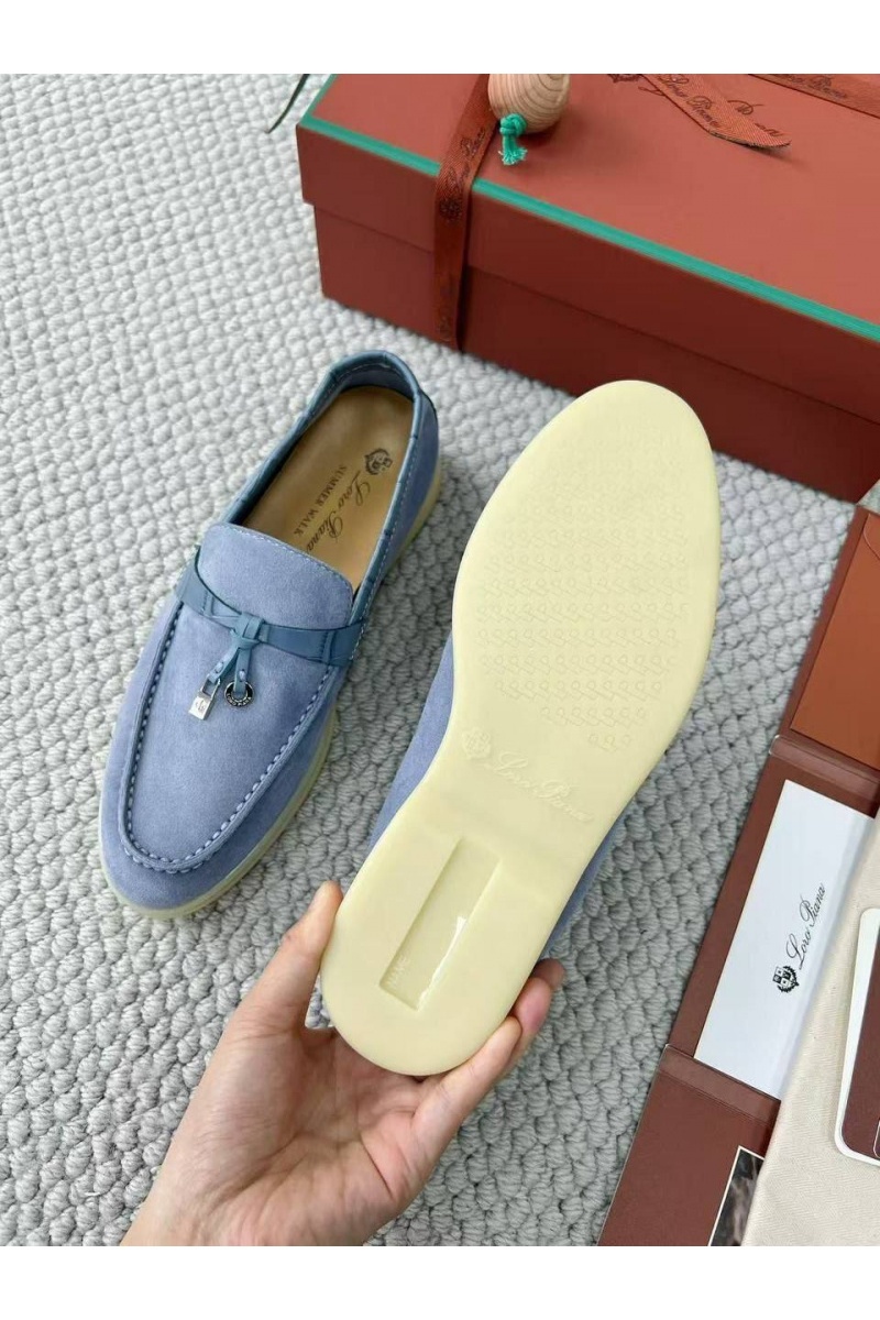 Loro Piana Женские лоферы Summer Charms Walk premium - Blue