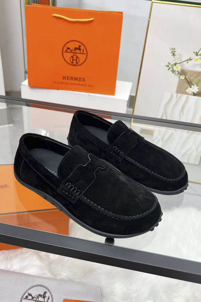 Hermes Женские замшевые лоферы 
