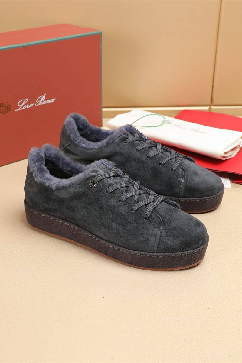 Loro Piana Зимние кроссовки с мехом 