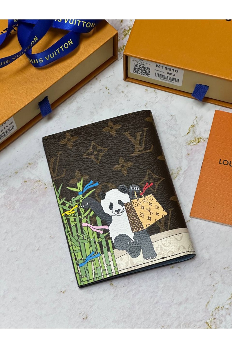 Lоuis Vuittоn Кожаная обложка для паспорта Premium 10x14x2.5 см