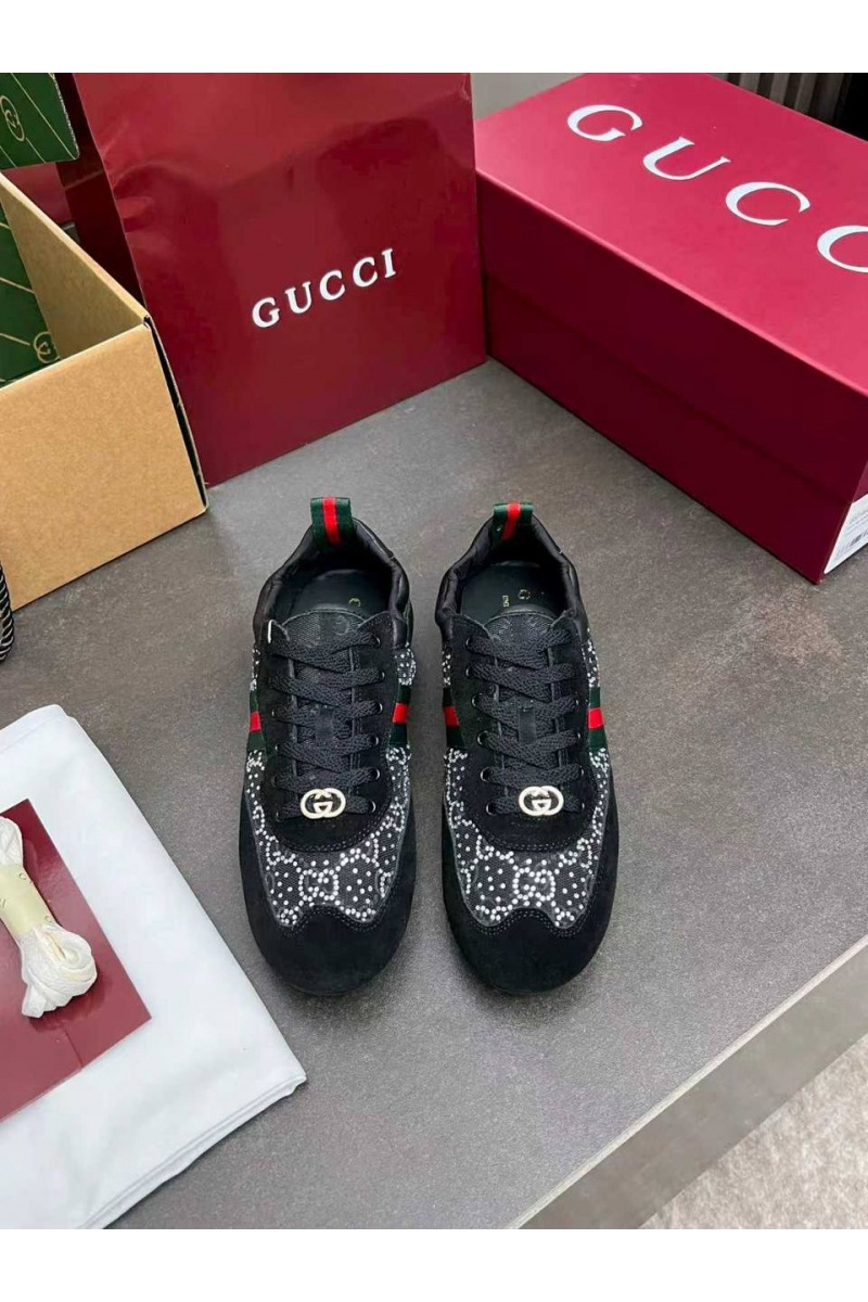 Gucci Женские кроссовки GG Shift premium
