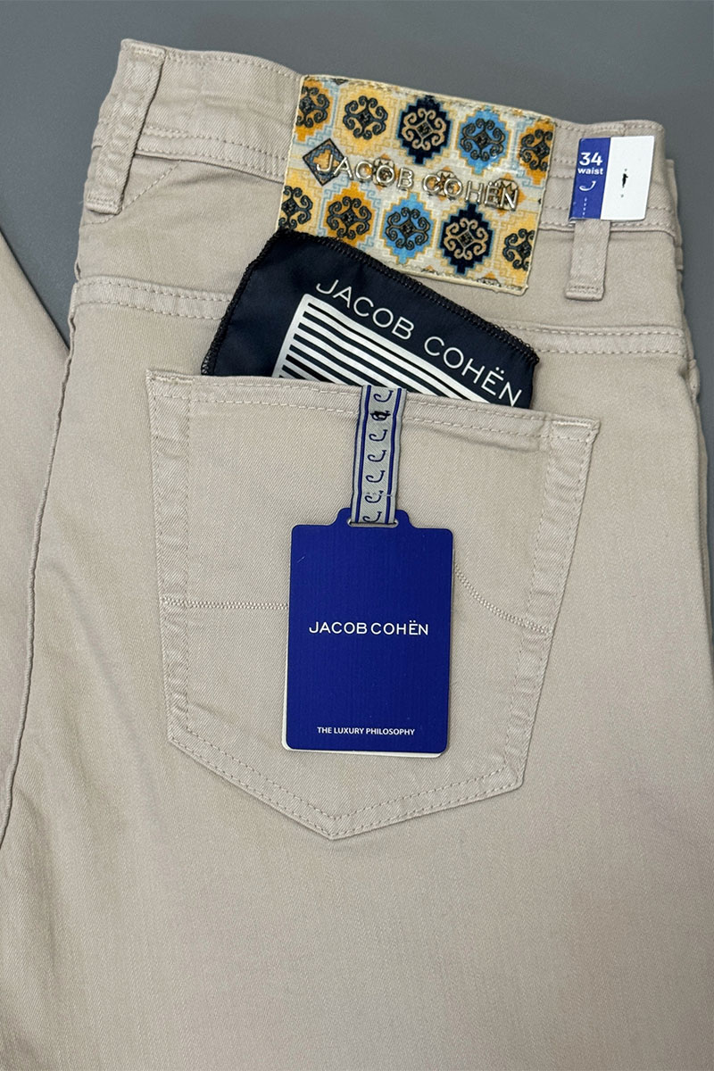 Jacob Cohen Мужские светло-бежевые джинсы