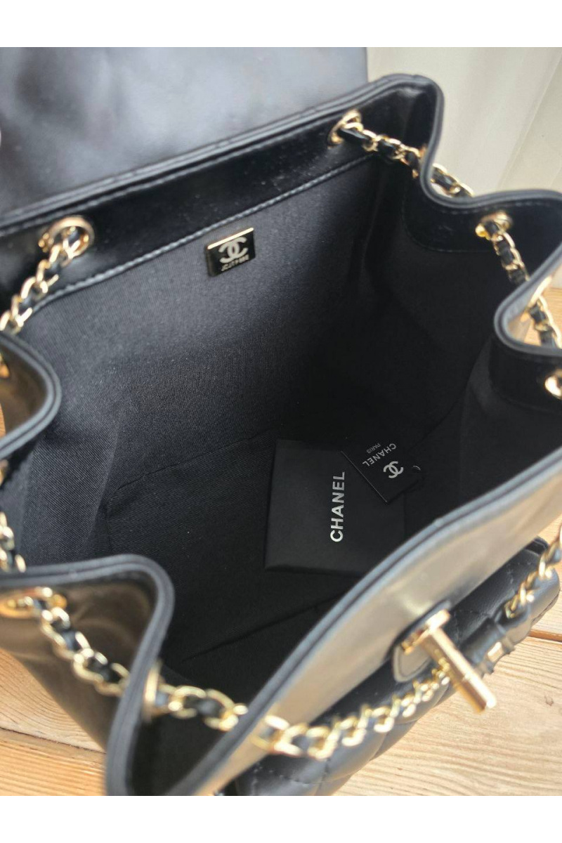 Chаnеl Кожаный рюкзак 23x23 см