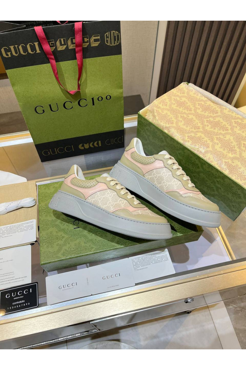 Gucci Женские кроссовки Chunky B Premium - Beige / Grey