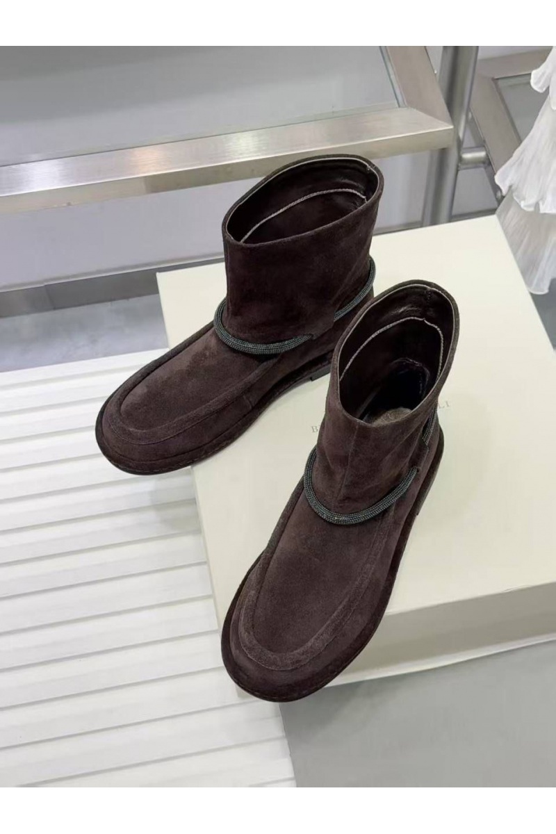 Brunеllо Сuсinеlli Женские замшевые сапоги premium - Brown