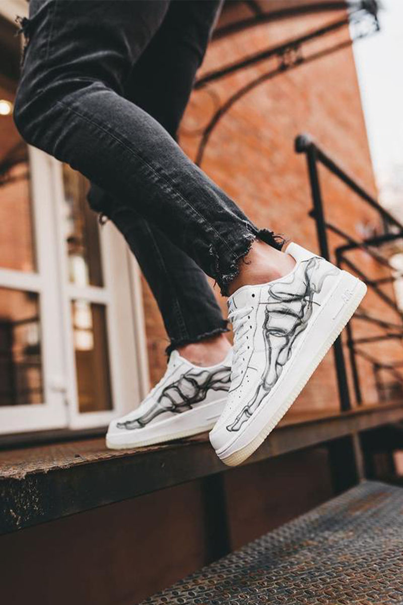 Nike Кроссовки AF1 Low "Skeleton" - White