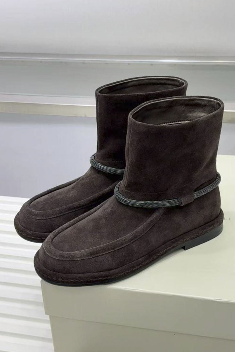Brunеllо Сuсinеlli Женские замшевые сапоги premium - Brown