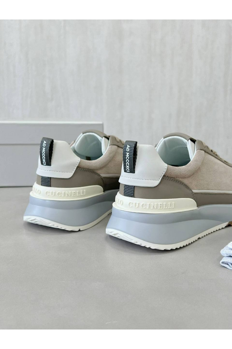 Brunеllо Сuсinеlli Замшевые кроссовки Premium - Beige