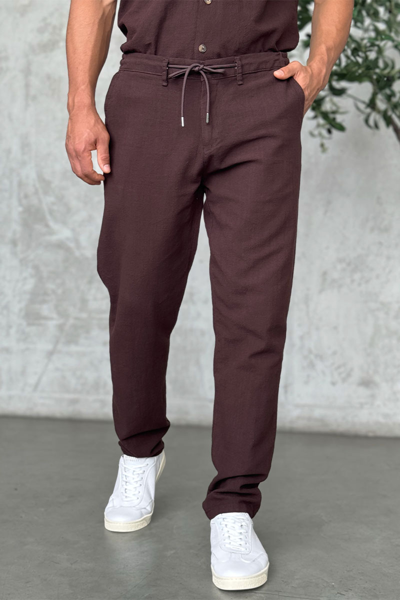 Loro Piana Мужские брюки коричневого цвета 