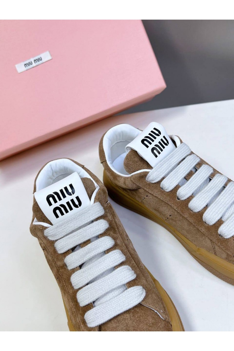 MIU MIU Женские кроссовки Premium - Brown