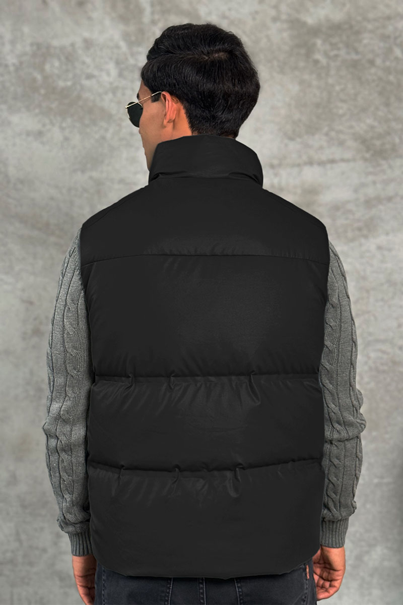 Prada Мужской жилет logo-plaque - Black