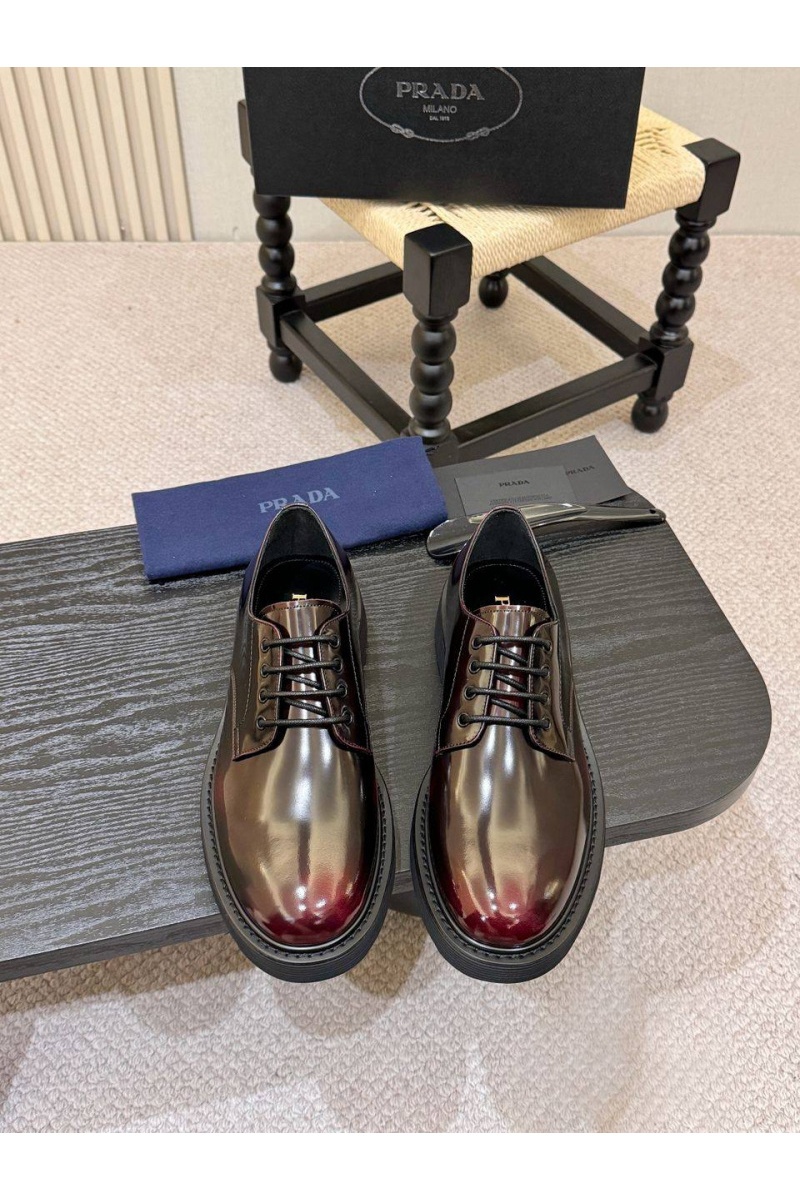 Prada Лакированные ботинки premium - Brown
