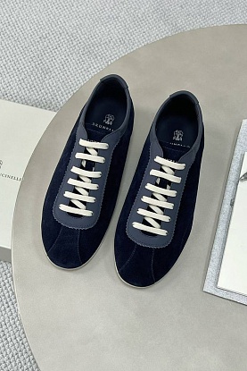 Замшевые кроссовки Premium - Navy