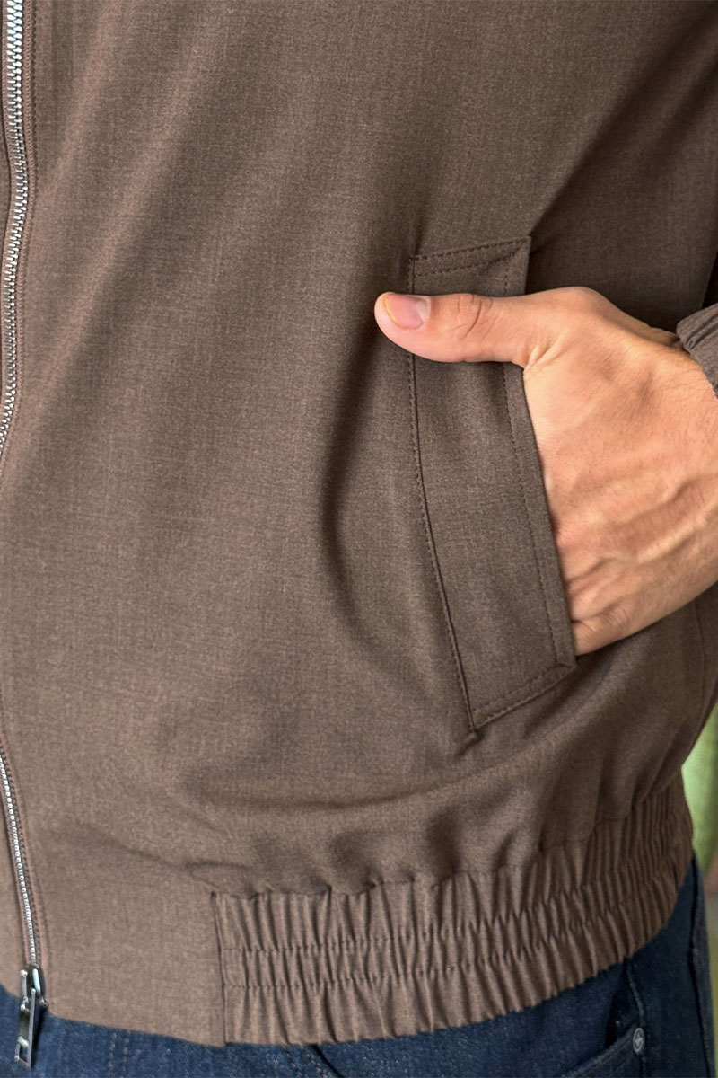 Zegna Мужская коричневая куртка 