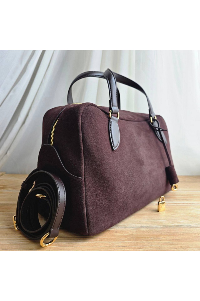Loro Piana Замшевая сумка Medium Needle 39x23 см