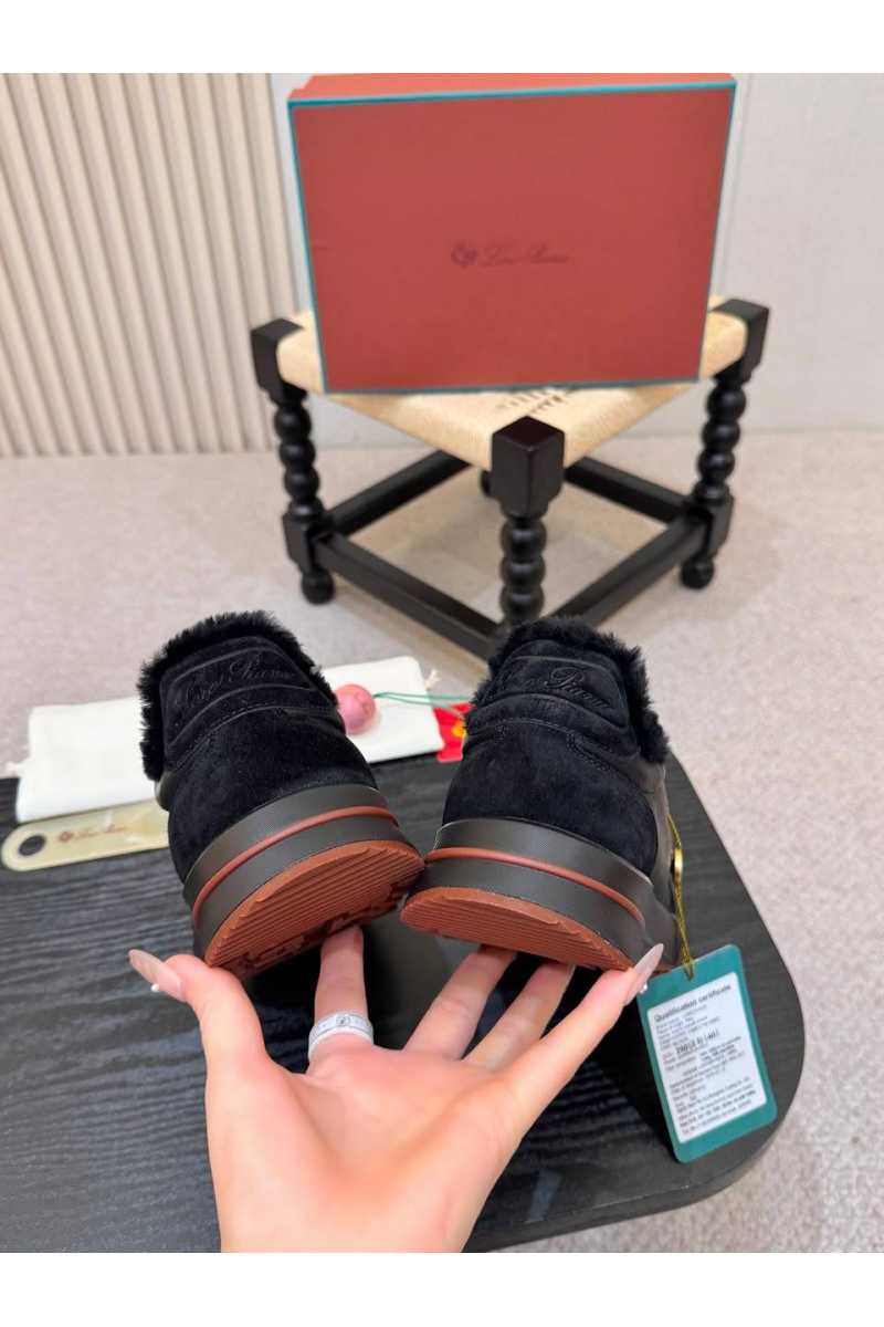 Loro Piana Кроссовки с мехом Week End Walk Evo premium