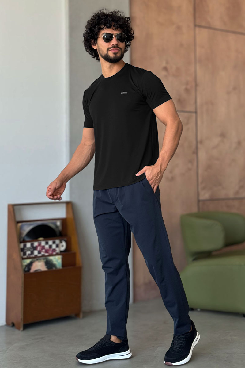 Kiton Мужская чёрная футболка 