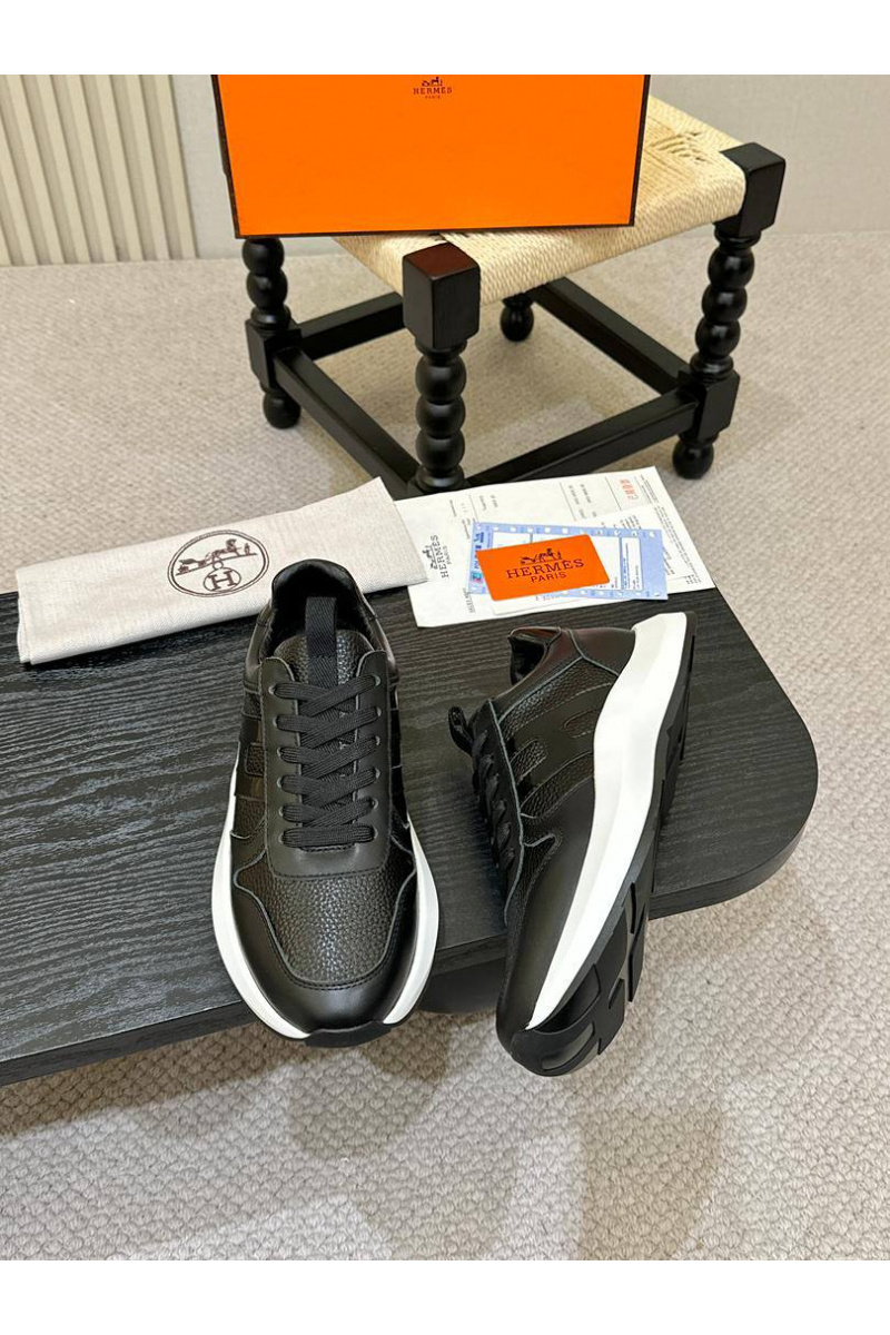 Hermes Мужские кожаные кроссовки 