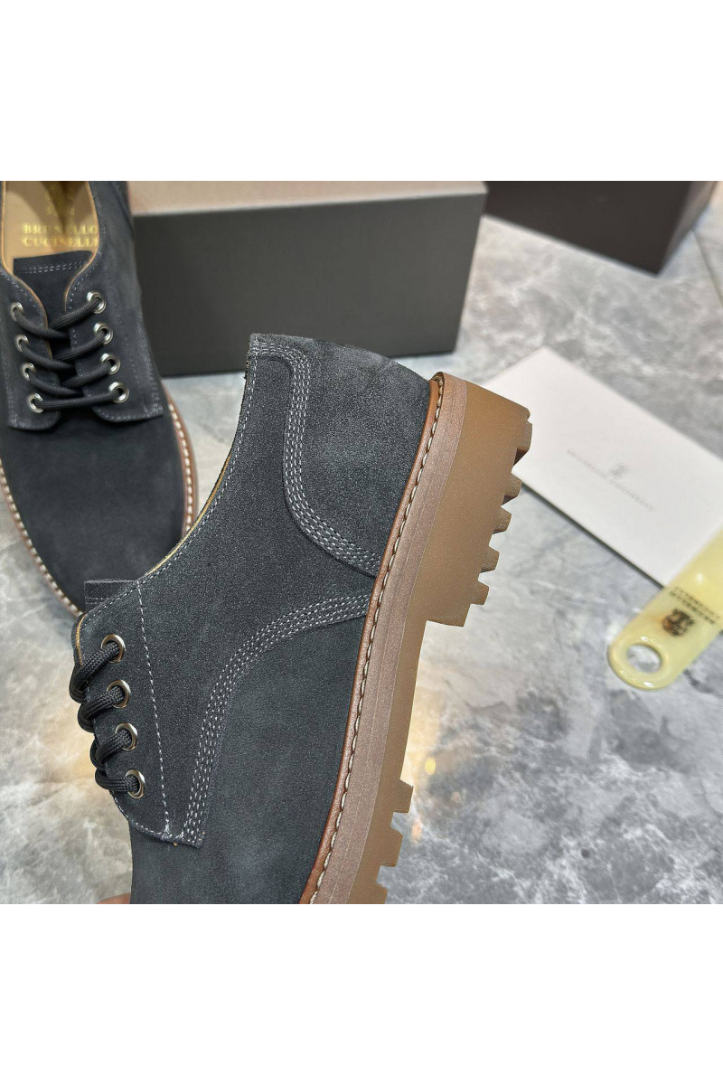 Brunеllо Сuсinеlli Замшевые ботинки серого цвета