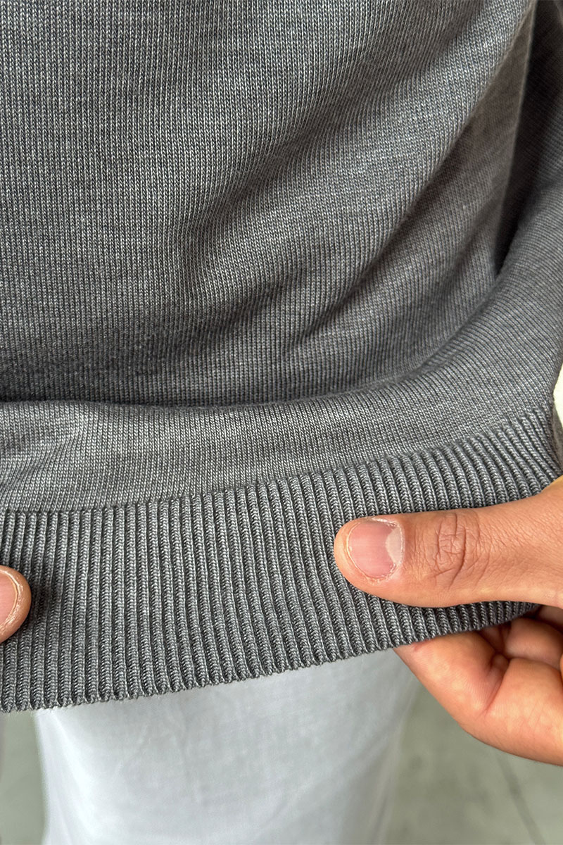 Stеfаnо Riссi Мужское поло Eagle zip-neck - Grey