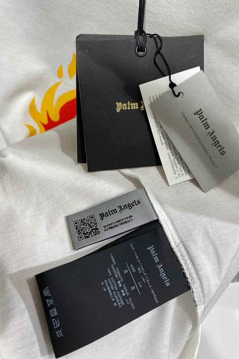 Palm Angels Оверсайз футболка "Burning Head" - Black