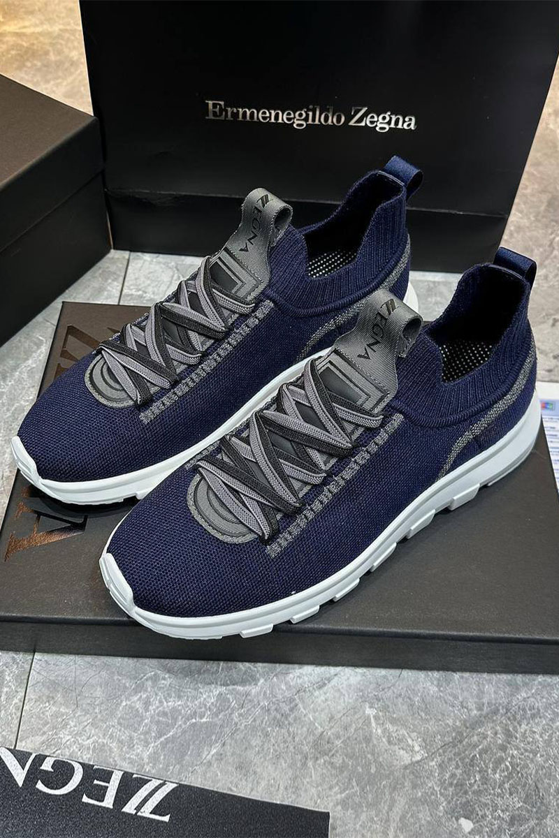 Zegna Мужские текстильные кроссовки