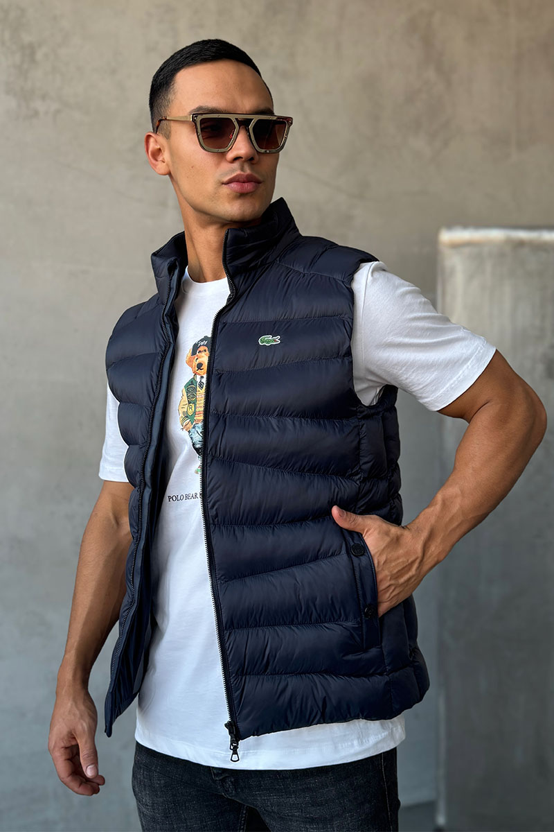 Lacoste Мужской жилет тёмно-синего цвета 