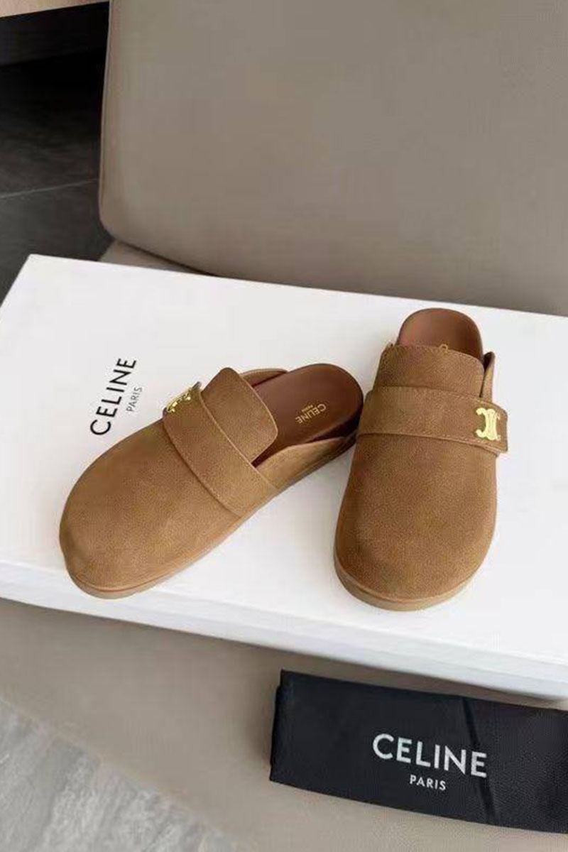 Celine Женские замшевые мюли 