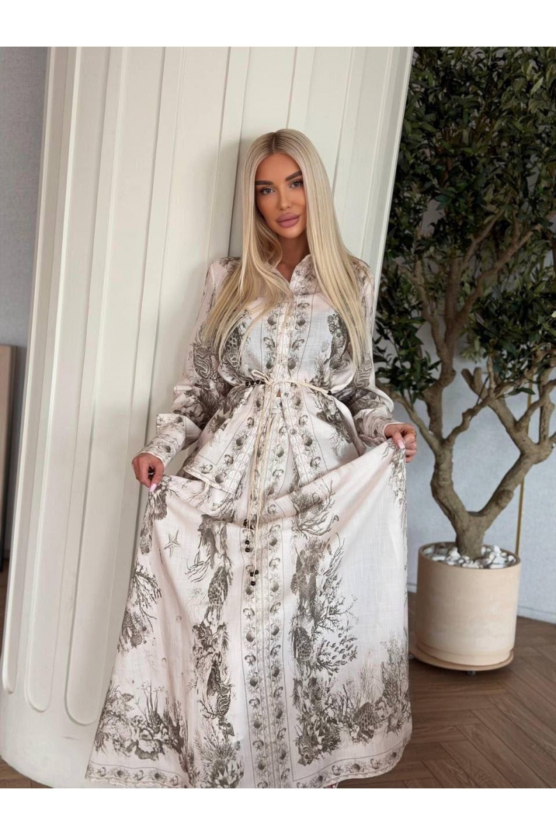 Zimmermann Женский льняной костюм premium