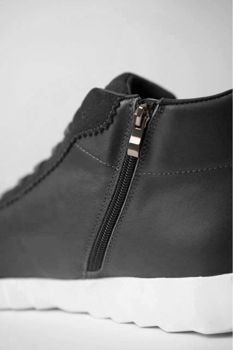 Hermes Кроссовки с мехом Bouncing high-top - Grey