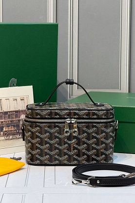 Кожаная сумка Goyard Muse Mini Vanity ​premium 16,5x10,5x8 см