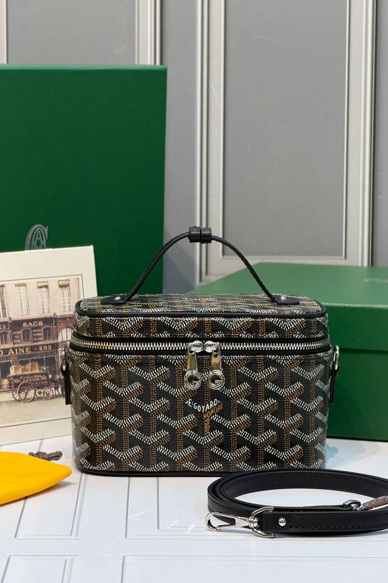 Designer Clothing Кожаная сумка Goyard Muse Mini Vanity ​premium 16,5x10,5x8 см