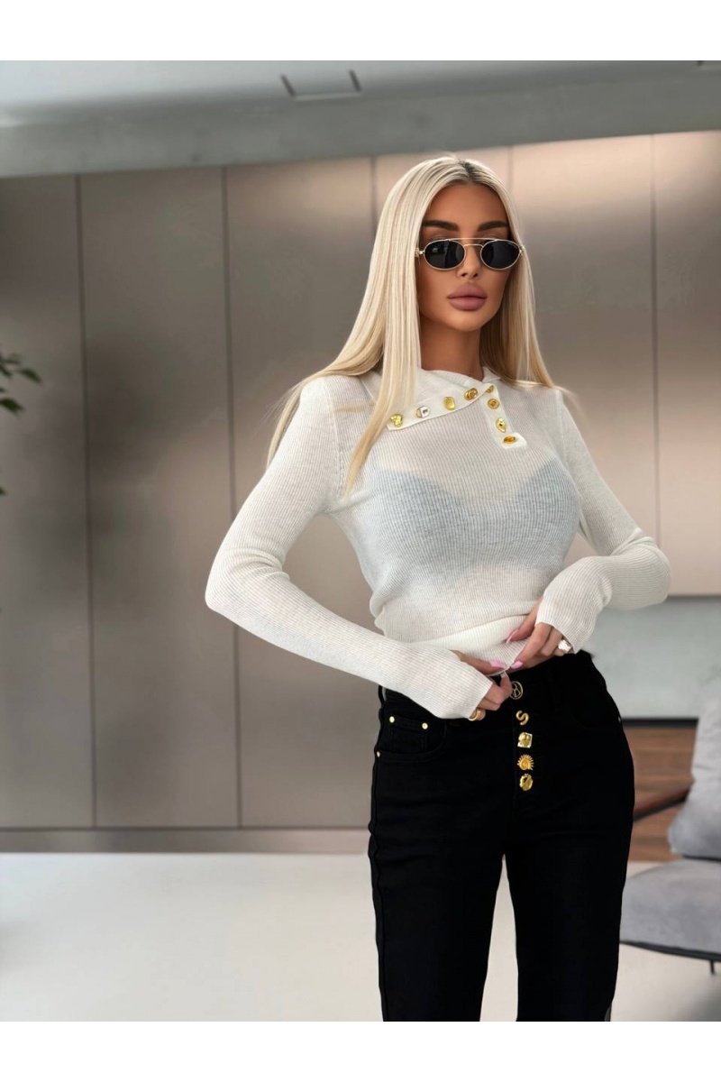 Schiaparelli Женский трикотажный лонгслив premium - White