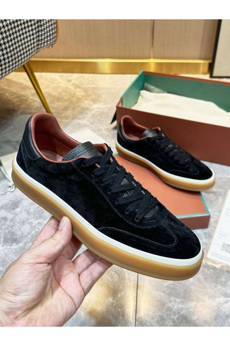 Loro Piana Мужские замшевые кроссовки Tennis Walk