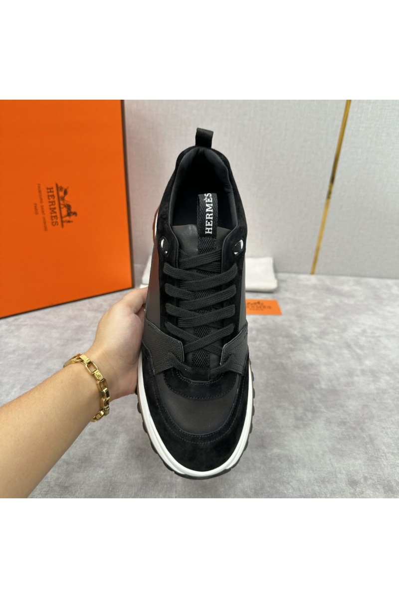 Hermes Мужские кроссовки Leader - Black