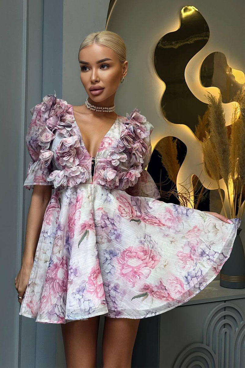 Zimmermann Женское платье Zimmermann flower print - Pink