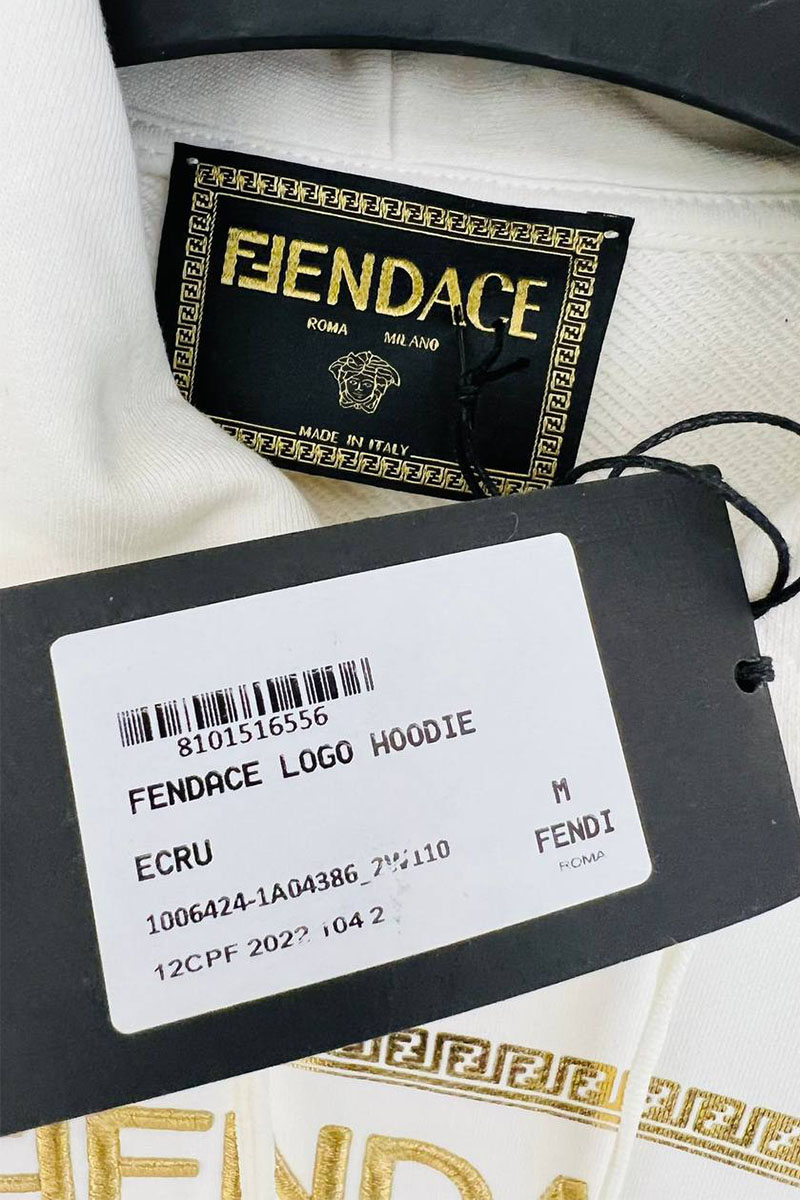 Versace Чёрная мужская кофта Collaboration Fendace Logo